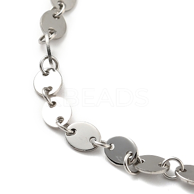 Non-Tarnish 304 Stainless Steel Oval Link Chains Bracelet for Men Women BJEW-G640-05P-1