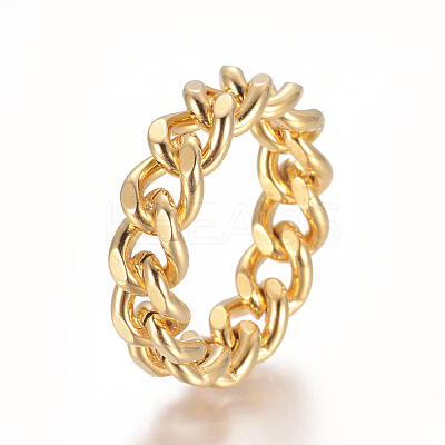 Unisex 304 Stainless Steel Rings RJEW-L093-02G-18mm-1