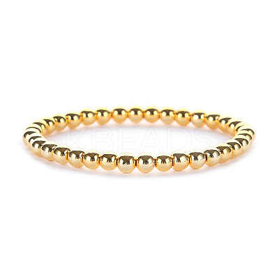 Synthetic Non-magnetic Hematite Beaded Stretch Bracelets for Men Women LS-YP2747-4-1