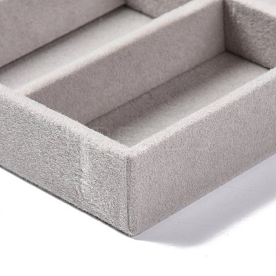 3-Grid Rectangle Velvet Jewelry Trays ODIS-O005-01A-1