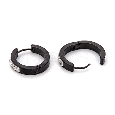 304 Stainless Steel Huggie Hoop Earrings EJEW-O096-19EB-1