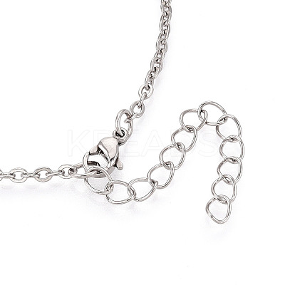 2.5MM 304 Stainless Steel Cable Chain Necklaces NJEW-N059-02P-1