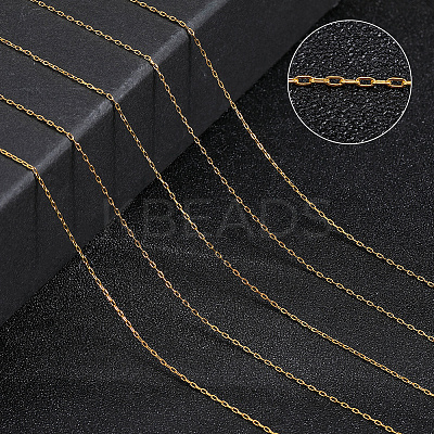 DIY Brass Cable Chains Bracelet Necklace Making Kit DIY-SP0001-12G-1