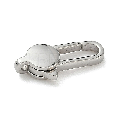 304 Stainless Steel Lobster Claw Clasps STAS-P423-04P-1