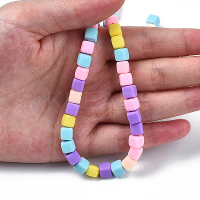 Handmade Polymer Clay Beads Strands LS-CLAY-N008-060-04-1