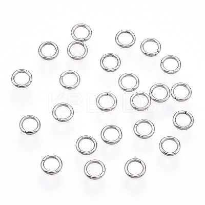 Tarnish Resistant 304 Stainless Steel Open Jump Rings STAS-R065-45-1