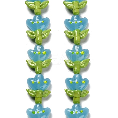 Handmade Lampwork Beads Strands LAMP-A005-03B-1