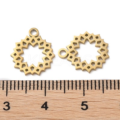 Ion Plating(IP) 304 Stainless Steel Charms STAS-Q303-06G-1