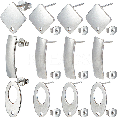 304 Stainless Steel Stud Earring STAS-SC0008-71-1