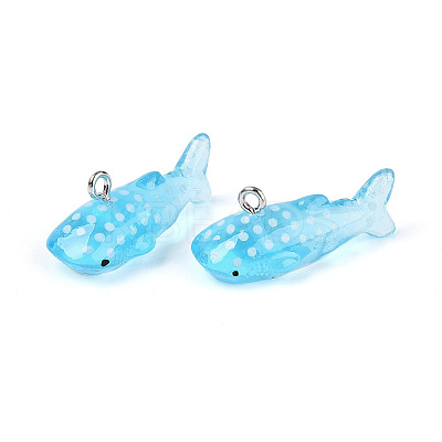Sea Animal Theme Transparent Resin Pendants LS-X-RESI-D071-04A-1