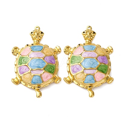 304 Stainless Steel Enamel Big Pendants X-STAS-L299-24G-03-1