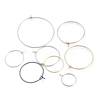 Surgical Stainless Steel Wine Glass Charms Rings STAS-XCP0001-22-1