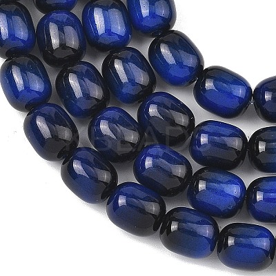 Dyed Imitation Tiger Eye Glass Beads Strands GLAA-H040-02A-1
