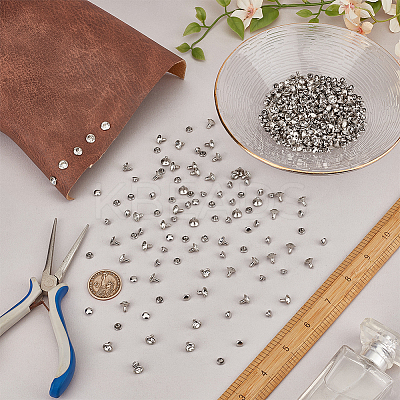 Iron & Brass Double Cap Rivets KK-FG0001-27P-1