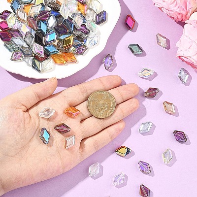 170Pcs 17 Colors Electroplate Glass Beads EGLA-YW0005-59-1