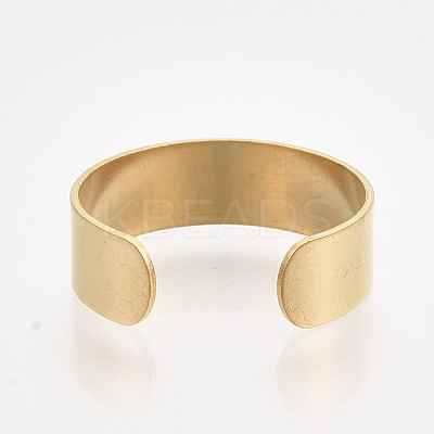 304 Stainless Steel Cuff Rings STAS-T045-22A-G-1
