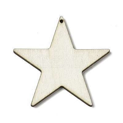 American Flag Theme Single Face Printed Aspen Wood Pendants WOOD-G014-13-1