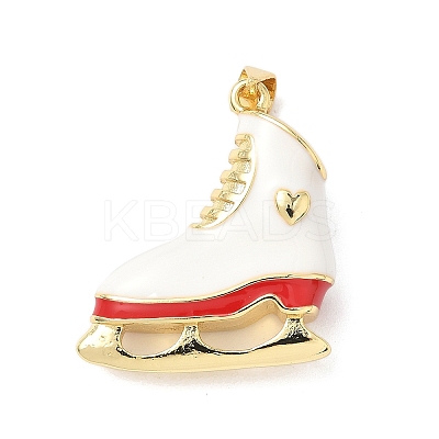 Brass Enamel Pendants KK-L239-041G-1
