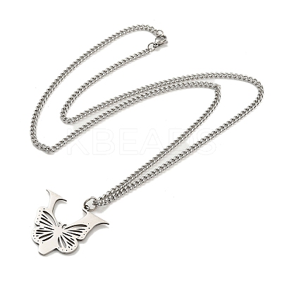 201 Stainless Steel Necklaces NJEW-Q336-01V-P-1