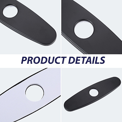 Oval Stainless Steel Faucet Hole Covers STAS-WH20001-18C-EB-1