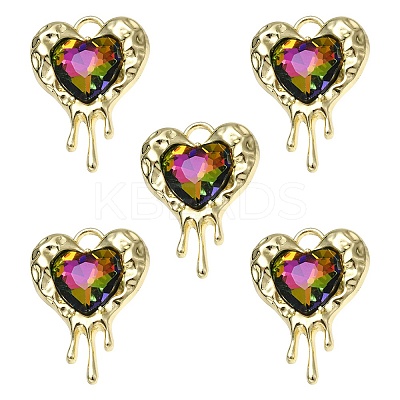 Rack Plating Alloy Glass Pendants FIND-YW0001-86A-1