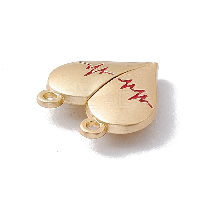 Love Heart Alloy Magnetic Clasps FIND-C013-01E-1