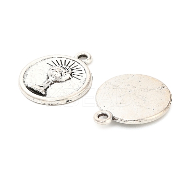 Tibetan Style Alloy Pendants FIND-C083-01AS-1