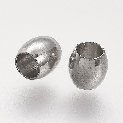 Tarnish Resistant 304 Stainless Steel European Beads LS-STAS-P104-07P-1