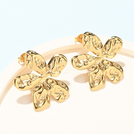 Valentine's Day 304 Stainless Steel Stud Earrings EJEW-C184-01A-G-1