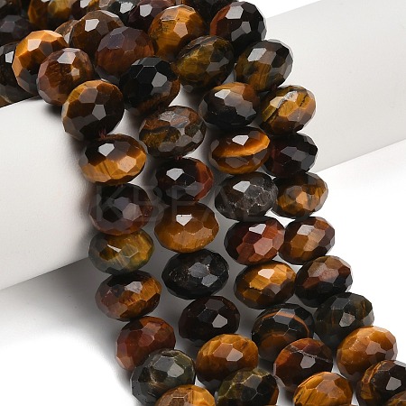 Three Color Natural Tiger Eye Beads Strands G-C259-A01-6x10mm-03-1