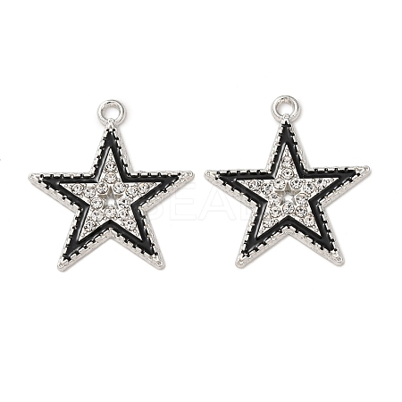 Alloy Enamel Pendants FIND-K030-17D-P-1