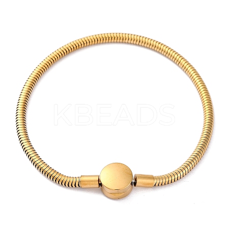 304 Stainless Steel Snake Chain Bracelets for Women BJEW-R010-01G-02-1