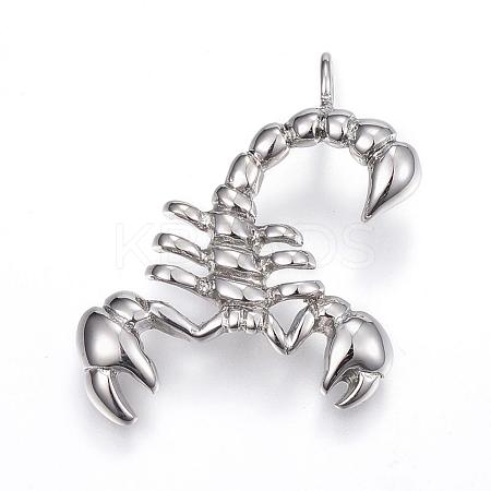 Tarnish Resistant 304 Stainless Steel Pendants STAS-H365-06-1