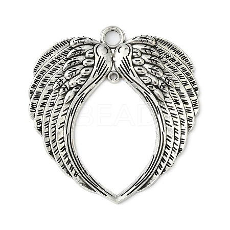 Tibetan Style Alloy Wing Large Pendants LS-TIBEP-S100-AS-NR-1