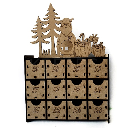 Christmas Wooden Jewelry Storage Boxes CON-WH0089-03-1