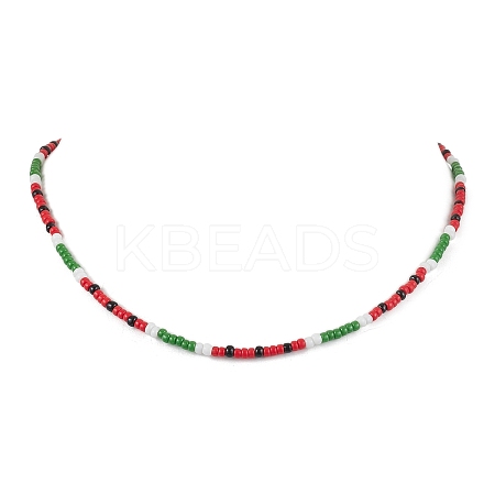 MIYUKI Round Rocailles Beaded  Necklaces NJEW-TA00160-1