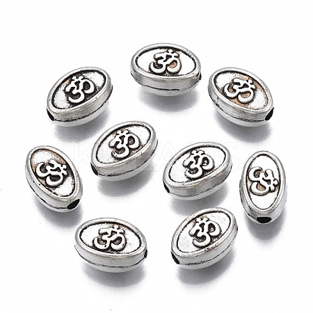 Tibetan Style Alloy Beads TIBEB-N007-037-1