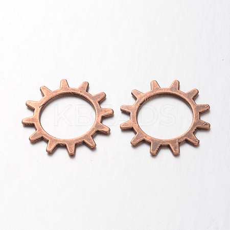 Tibetan Style Alloy Steampunk Pendants TIBEP-AB5031-R-FF-1