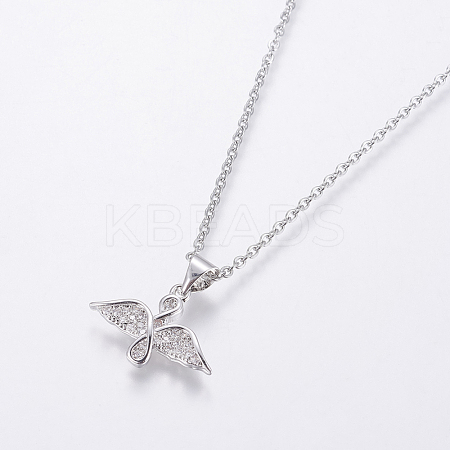 304 Stainless Steel Chain Necklaces NJEW-O108-40P-1