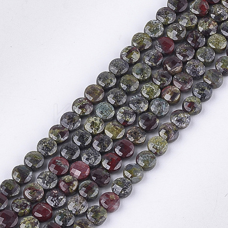 Natural Dragon Blood Beads Strands G-S354-33-1