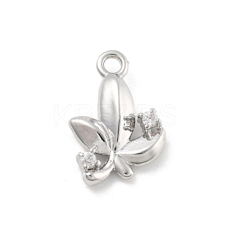 Brass Micro Pave Cubic Zirconia Pendants LS-KK-D283-12P-1
