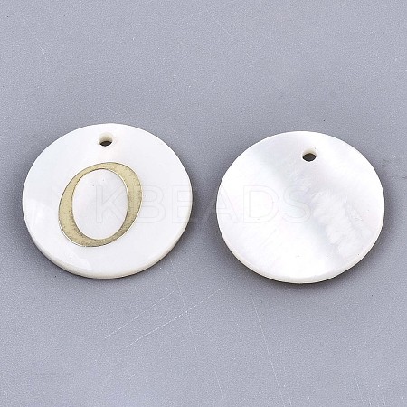 Natural Freshwater Shell Pendants X-SHEL-N027-04O-1