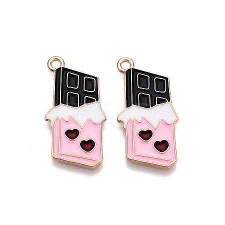 Valentine's Day Theme Alloy Enamel Pendants ENAM-T020-50B-02-1