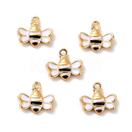 Brass Enamel Pendants KK-P207-007G-RS-1