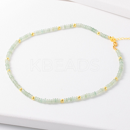 Simple Design Natural Aventurine Beaded Necklaces for Women JH7309-15-1