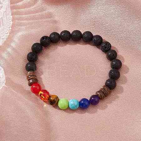 Natural Gemstone Beaded Bracelets for Women BJEW-JB11475-1