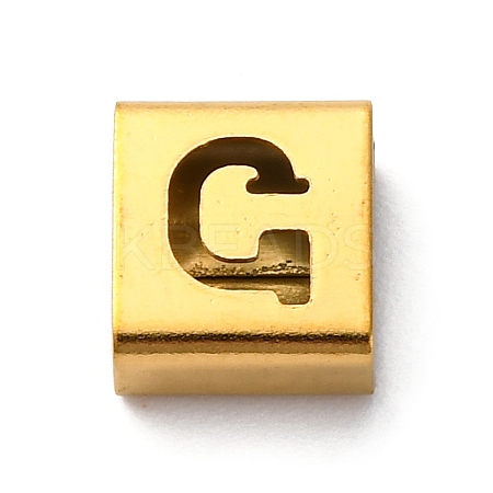 Ion Plating(IP) 304 Stainless Steel Square Slide Charms STAS-L132-20G-G-1
