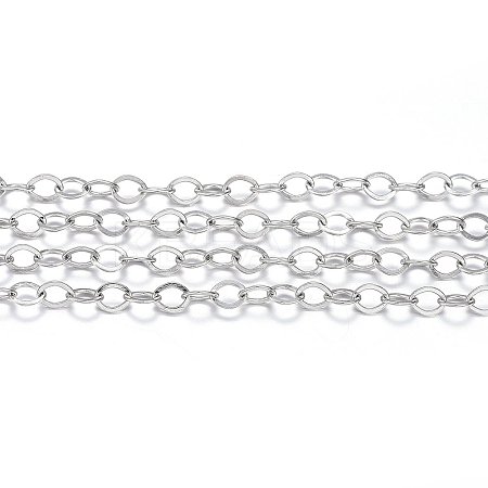 Tarnish Resistant 304 Stainless Steel Cable Chains CHS-H022-01P-10M-1
