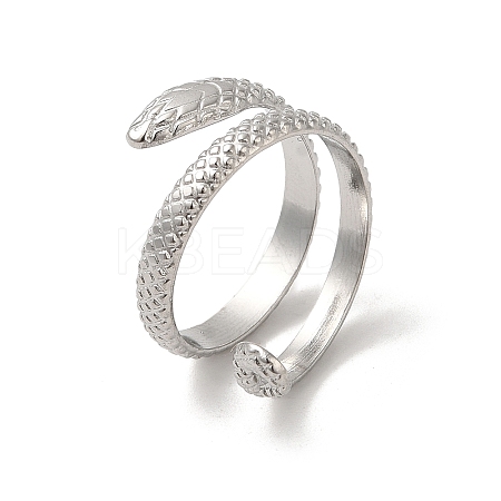 Non-Tarnish 304 Stainless Steel Cuff Rings for Women LS-RJEW-G291-02P-1