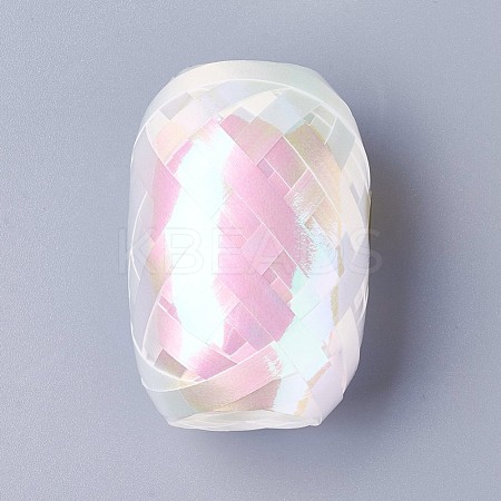 Single Face Laser Balloons Ribbon SRIB-WH0003-D01-1